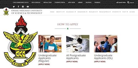 knust student portal|Welcome to KNUST Admission Portal .